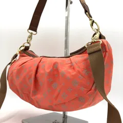 【美品】Daily russet デイリーラシット 2WAYショルダーバッグ ハンドバッグ オレンジ系 モノグラム