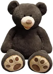 コストコHUGFUN ハグミービッグベア SITTING BEAR 135cm エスプレッソ [並行輸入品]