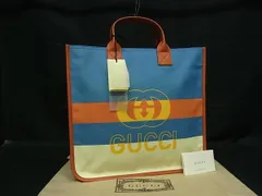 ■新品■未使用■GUCCI グッチ ナイロン 550763 インターロッキングG ハンドバッグ トートバッグ レディース ライトブルー系 BM9739
