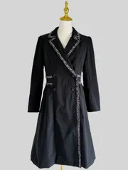 【美品】ルネ　中綿柔らかいツィード素材　ロングコート 楽天市場】【ルネ】Rene ツイード ミンクファー ウール ワンピース