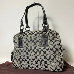 2511-113｜美品｜コーチ シグネチャー ハンドバッグ ブラック