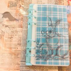 新作◎君に捧ぐ A6 savingリフィル 5枚 ジャーナル土台 両面印刷◎うさぎ シノワズリ 貯金 バインダー 6穴対応 書き込み可能 ハンドメイド 封筒 韓国