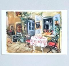 Coffee Break｣ 水彩/パステルバージョン 2024 Yumi Kohnoura作