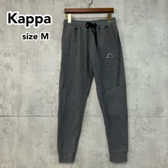 Kappa カッパ ジョガーパンツ スウェットパンツ M メンズ チャコールグレー ロゴ刺繍 ジップポケット テックフリース風 切替デザイン スポーティ ストリート カジュアル KPT-20067MK ★ ◇■