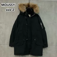 Y2K✨moussy マウジー　ミリタリー　ファー　モッズコート　グランジ　黒 Y2K✨moussy マウジー ミリタリー ファー モッズコート グランジ 黒