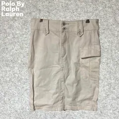 Polo By Ralph Lauren ホワイト タイトスカート サイドポケット付き Lサイズ