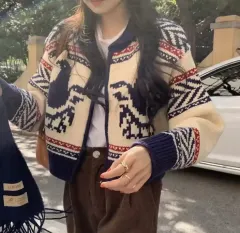 (新品)LEROBE パータン ニット カーディガン アイボリー