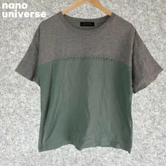 NANO UNIVERSE 半袖Tシャツ グレー/グリーン Sサイズ