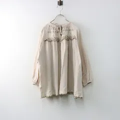 美品 marbleSUD Chrisrose 刺繍 ブラウス　シャツ　長袖　鳥 marble sud マーブルシュッド Christrose シャツOP | abicolle