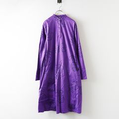 ソウソウ SOU SOU 京都 x ルコックスポルティフ le coq sportif H.N.BIKE ワンピース はななえ ちらし M＼パープル【2400014723489】