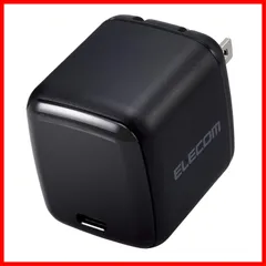 【数量限定】小型 Type-C 1ポート PD対応 PPS対応 GaN USB II採用 PSE認証 ブラック 65W 【iPhone 16 充電器 15 iPad Macbook エレコム 等対応】 EC-AC8565BK