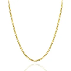 [swars] ネックレス メンズ 喜平 チェーン 6面カット 金属アレルギー対応 ステンレス (3mm ゴールド, 60) 0