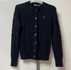 ポロラルフローレン ケーブルニット カーディガン ネイビー s