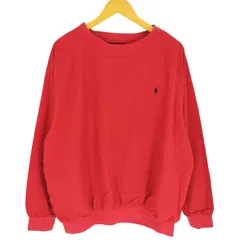 ポロバイラルフローレン Polo by RALPH LAUREN 90S マカオ製 ポニー刺繍 裏地メッシュラグランスリーブ ナイロン プルオーバー メンズ import：L 