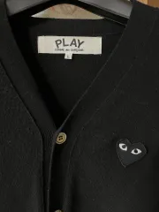 コム・デ・ギャルソン PLAY ブラック カーディガン L