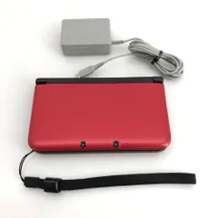 05w17447T 【3DSLL】ニンテンドー 3DSLL 本体のみ レッド×ブラック + 充電器 ＊動作確認/初期化済み＊【中古品】