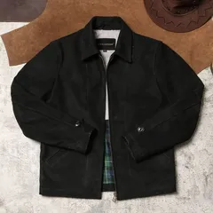 《全新未使用》ヴィンテージ加工 マット仕上げ牛革 テーラードカラー タイトフィット レザージャケット アメカジ メンズ 本革アウター(K)