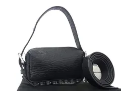 ■極美品■ Alexander Wang アレキサンダーワン Ricco レザー 2WAY ショルダーバッグ ハンドバッグ クロスボディ ブラック系 FT0561のサムネイル