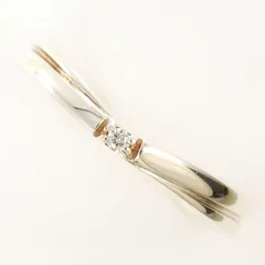 ヨンドシー 4℃ シルバー リング・指輪 10号 ダイヤモンド 総重量約1.7g