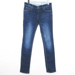 B&Y ユナイテッドアローズ BEAUTY&YOUTH ビューティー&ユース スキニー デニム  パンツ ジーンズ ストレッチ M ネイビー ウォッシュ加工 kz13759