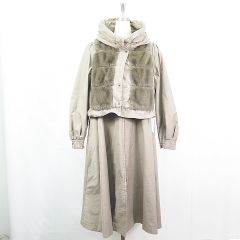 セオリー Theory 22AW LANA CASH HOODED VEST フーディベスト ニット S