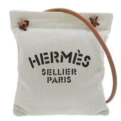 美品 エルメス HERMES SELLER バケツ型バッグ キャンバス - メルカリ