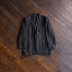 90s“MARUGA” Tweed Tailored Jacket / British Trad Style Wool-like Texture Autumn Winter Use L相当