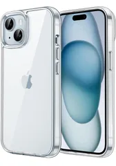 ★JETech iPhone 15 Plus 6.7インチ用 保護ケース 黄ばみなし 衝撃吸収 バンパーカバー 傷つけ防止 クリアバック (クリア)