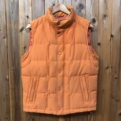 90's GAP メンズM ギャップ ダウンベスト 中綿 ダウン90% ハイネック ジップアップ 裾コードあり アウター  ヴィンテージ古着