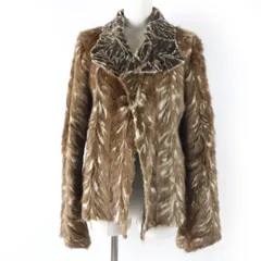 美品☆MARNI マルニ ミンク フロントオープン MINK ミンクファー ジャケット ブラウン系 40 イタリア製 正規品 レディース 美品☆MARNI マルニ ミンク フロントオープン MINK ミンクファー