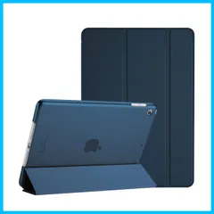 【数量限定】ケース (2021 2020 9/8/7 2019) 半透明バックカバー 軽量 iPad スタンド iPad 10.2 ProCase 対応 - ネイビー