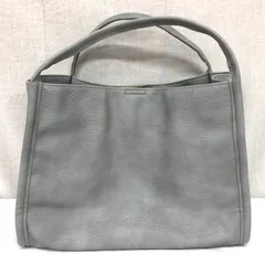 ガリャルダガランテネイビー ポーチ付きスクエアトートバッグ ライトグレー