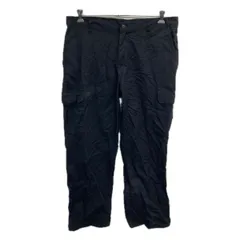 Dickies ワークパンツ W38 ブラック ディッキーズ ジップアップ ワーク カーゴパンツ 無地 ビッグサイズ 2512-236