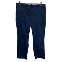 USA製 Dickies ワークパンツ W42 ネイビー ディッキーズ ジップアップ ワーク 無地 ビッグサイズ 2512-246
