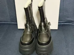 アウトレット　YOSUKE (ヨースケ ユーエスエー) 厚底ショートブーツ （ブラック）4460104 23CM 未使用/送料無料/激安