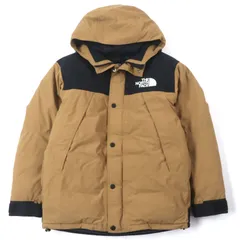美品▼THE NORTH FACE ザ・ノースフェイス ND91930 Mountain Down Jacket マウンテン GORETEX ゴアテックス フード付き ダウンジャケット ブラウン ブラック S 正規品 メンズ