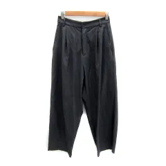 ニコアンド Niko and.. スラックスパンツ ワイドパンツ ロング丈 無地 3 M グレー /SY9