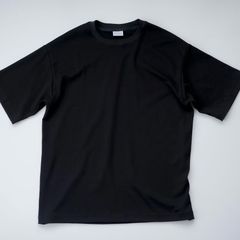 新品タグ付 BATONER バトナー エアコットンクルーネックTシャツ 黒 2