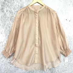 美品 イエナ キュプラ シルク タックショルダー ボリュームブラウス ピンク F IENAイエナ⁑キュプラシルク タックショルダー ボリュームブラウス
