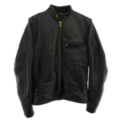 vanson　バンソン レザージャケット茶芯 激レア 34 VANSON バンソン ENF エンフィールド 茶 34 ライダース 革ジャン