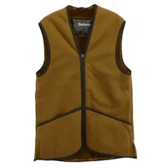 Barbour バブアー MLI0004 FRONT ZIP FUR LINER VEST ファーライナー ベスト ブラウン系 36【中古】のサムネイル
