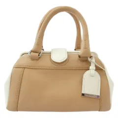 COLE HAAN コールハーン two tone bag 2トーン 2WAY レザー ショルダー バッグ ベージュ系 オフホワイト系【中古】