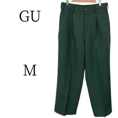 ★美品 GU ジーユー グリーン スラックス M