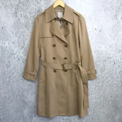 【 美品 】 AG by aquagirl エージー バイ アクアガール 花柄 裏地付き レーヨン混 ツイル トレンチコート ベージュ Mサイズ 〇□☆のサムネイル