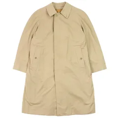 極美品△Burberrys バーバリー ヴィンテージ 裏地ノバチェック柄 ウールライナー付き ステンカラーコート ベージュ 胸囲92 身長170 メンズ