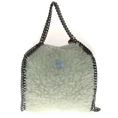 STELLA McCARTNEY (ステラマッカートニー) ファラベラ FUR FREE FUR フェイクファー フェイクレザー 2WAY チェーン ハンド ショルダーバッグ シルバー金具 ホワイト 371223 W8751