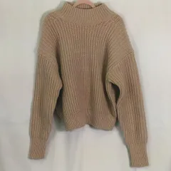 UNIQLO（ユニクロ）ローゲージセーター（長袖）　ベージュ　Mサイズ　◇〇