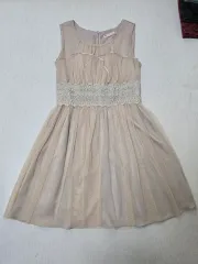 サテン チュール ドレス ONE PIECE 2部ドレス 55