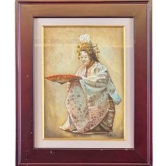 絵画 油彩 祭り 古川泰司 S - メルカリ