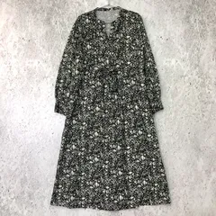 URBAN RESEARCH ITEMS アーバンリサーチ アイテムズ ギャザー ピンタック ワンピース ブラック Freeサイズ 〇◇☆